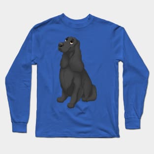 Black English Cocker Spaniel Dog Long Sleeve T-Shirt